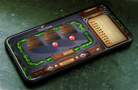 Thimbles d'Evoplay sur casino en ligne mobile